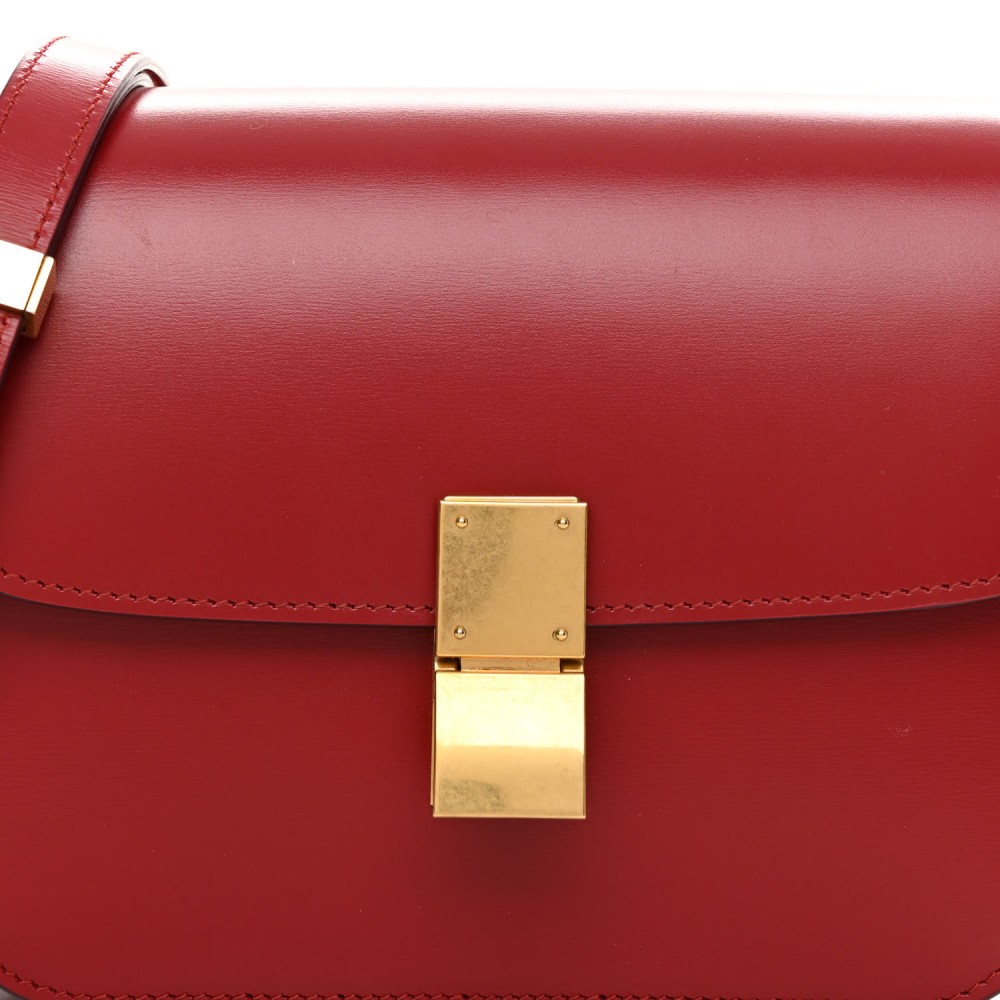 Box Calfskin Teen Classic Box Flap Bag Red Box Calfskin Teen Classic Box Flap Bag Red
