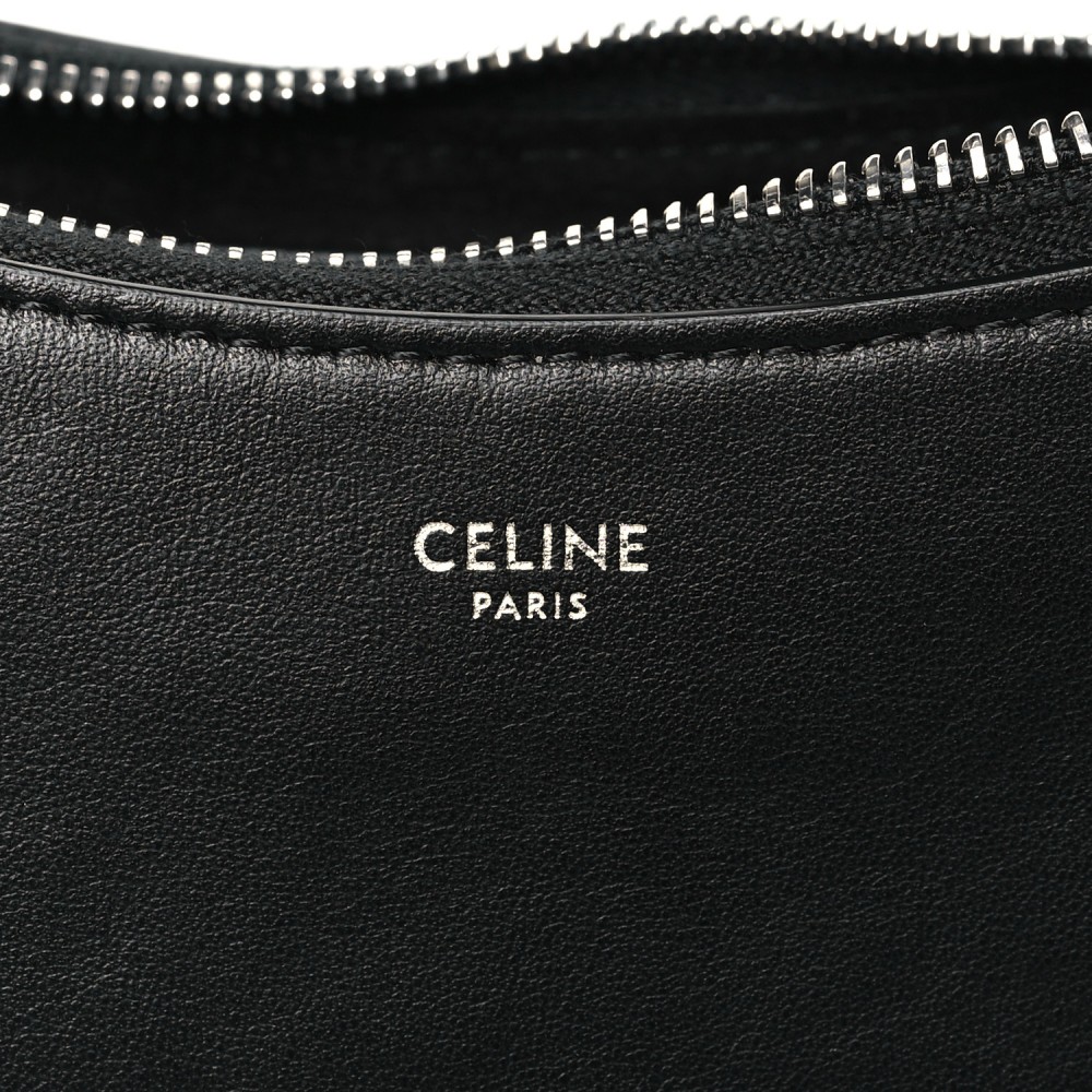Smooth Calfskin Chain Strap Ava Shoulder Bag Black Smooth Calfskin Chain Strap Ava Shoulder Bag Black
