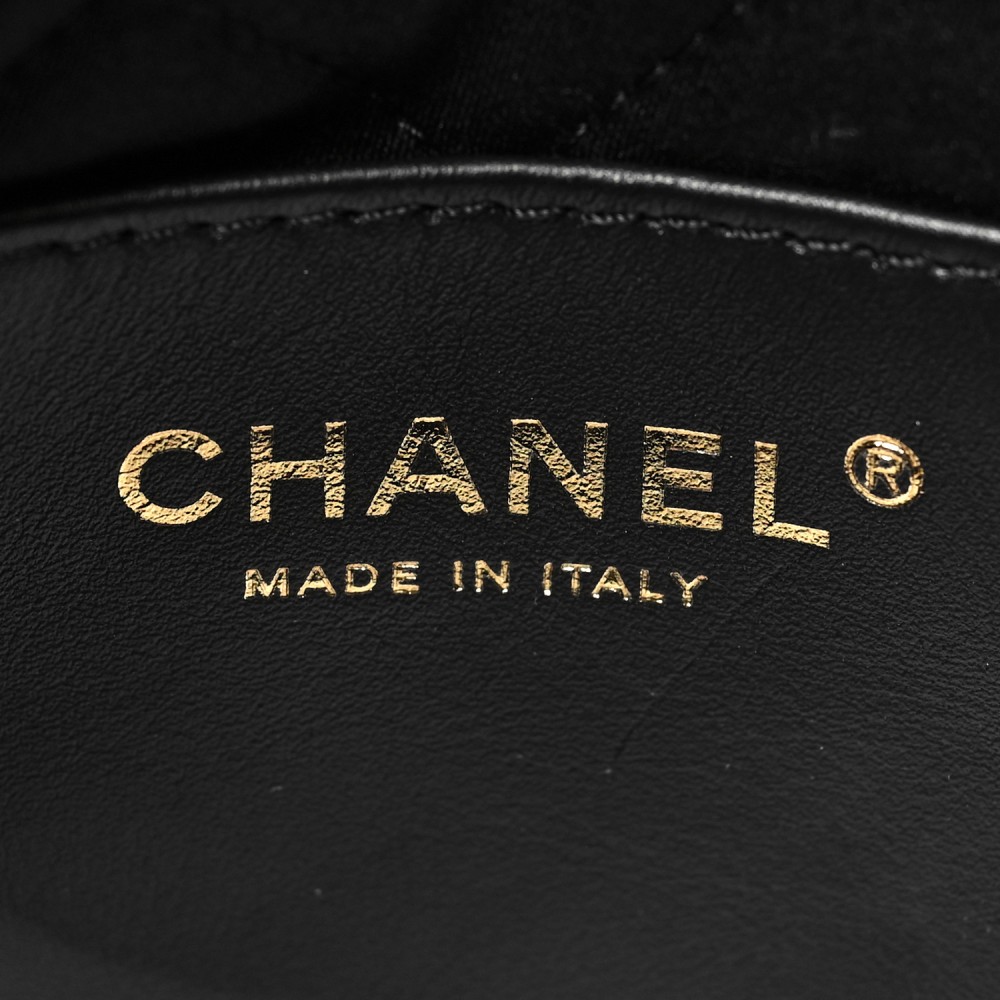 Shiny Calfskin Quilted Mini Chanel 22 Black Shiny Calfskin Quilted Mini Chanel 22 Black