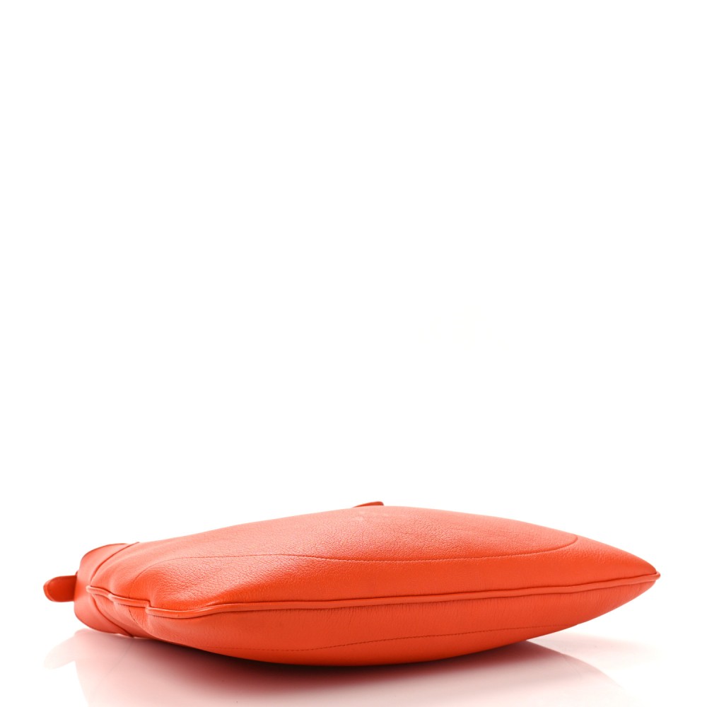 Goatskin Medium Aphrodite Shoulder Bag Deep Orange Goatskin Medium Aphrodite Shoulder Bag Deep Orange