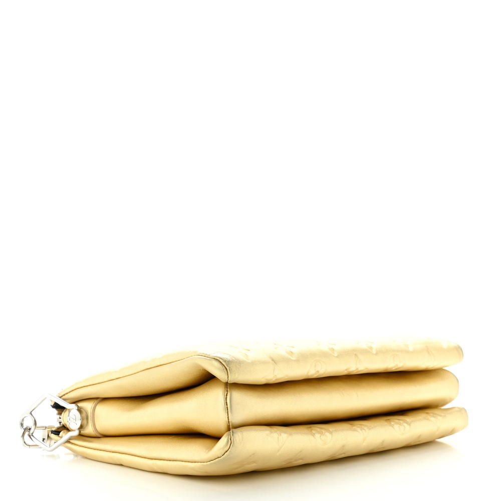 Lambskin Embossed Monogram Coussin PM Gold Lambskin Embossed Monogram Coussin PM Gold