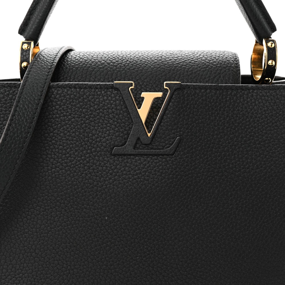 Taurillon Capucines PM Black Taurillon Capucines PM Black
