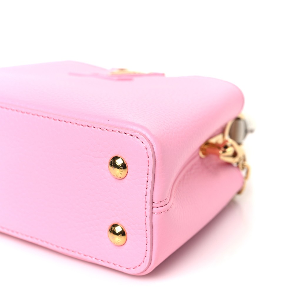 Taurillon Flower Chain Capucines Mini Candy Pink Taurillon Flower Chain Capucines Mini Candy Pink