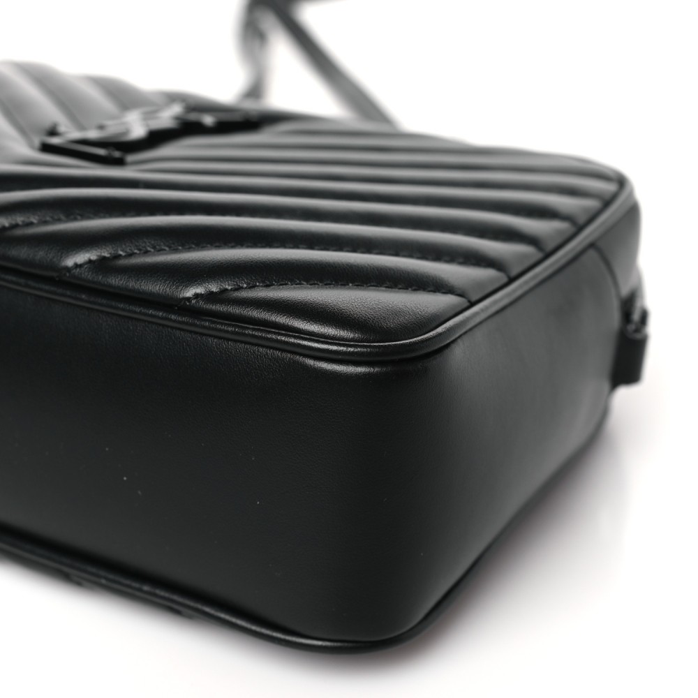 Calfskin Matelasse Monogram Monochrome Lou Camera Bag Black Calfskin Matelasse Monogram Monochrome Lou Camera Bag Black