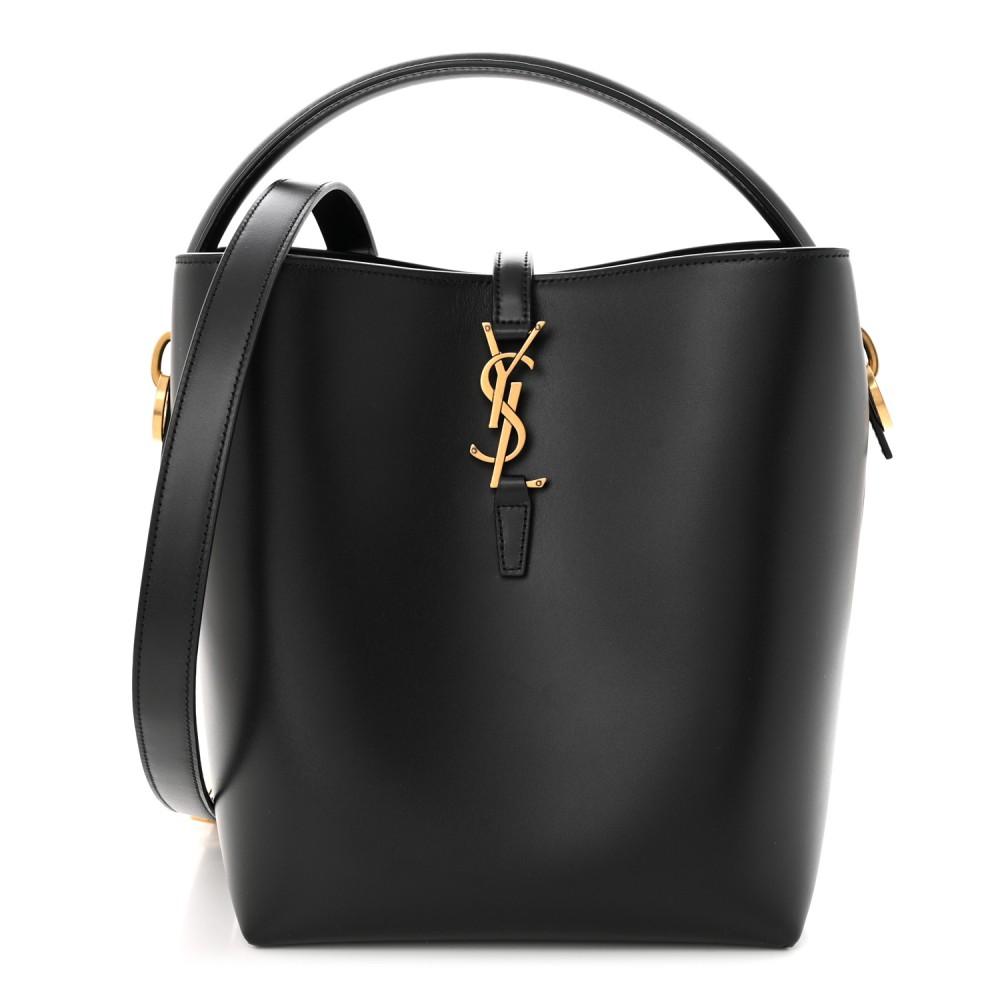 Shiny Calfskin Le 37 Bucket Bag Black Shiny Calfskin Le 37 Bucket Bag Black