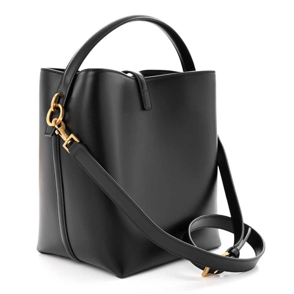Shiny Calfskin Le 37 Bucket Bag Black Shiny Calfskin Le 37 Bucket Bag Black