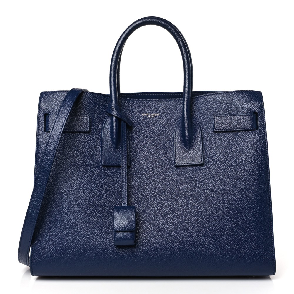 Grained Calfskin Small Sac De Jour Navy Grained Calfskin Small Sac De Jour Navy