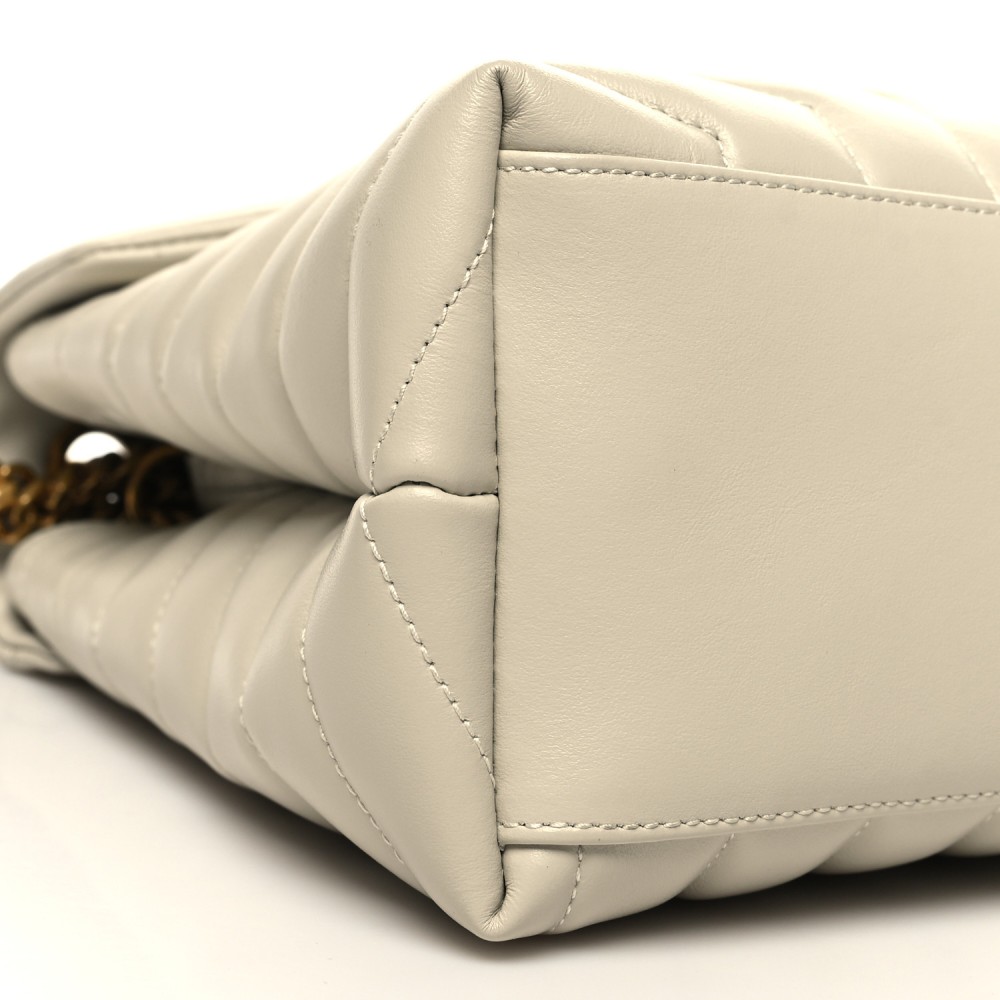 Calfskin Y Quilted Monogram Medium Loulou Chain Satchel Crema Soft Calfskin Y Quilted Monogram Medium Loulou Chain Satchel Crema Soft