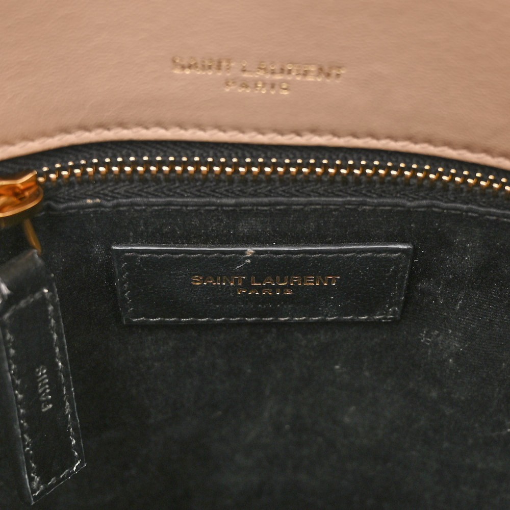 Lambskin Matelasse Monogram Medium Niki Chain Satchel Dark Beige Lambskin Matelasse Monogram Medium Niki Chain Satchel Dark Beige
