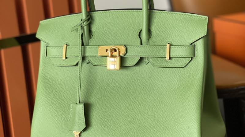 BIRKIN 30 VERT CRIQUET EP H041701CC3I Details 2 BIRKIN 30 VERT CRIQUET EP H041701CC3I Details 2